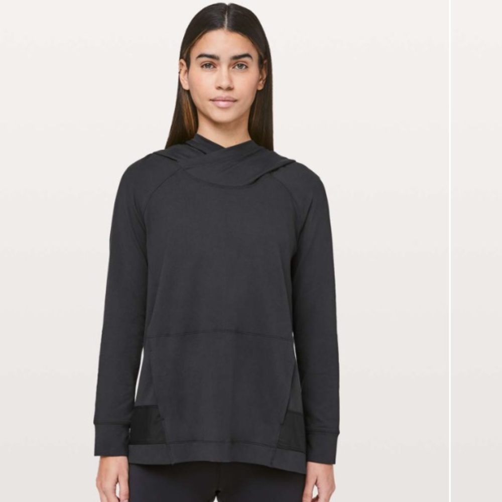 lululemon starting place hoodie size 6 black